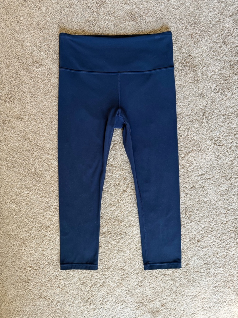 Athleta Women’s Elation High Rise Crop Leggings Navy Blue